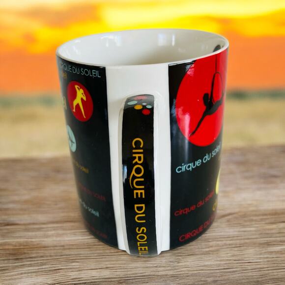 Unique Orange & Red Cirque du Soleil Sun Circus Performer 11oz Coffee Tea Mug - Picture 7 of 7